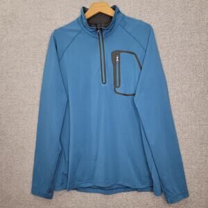 REI MENS 1/4 ZIP PULLOVER, SIZE L